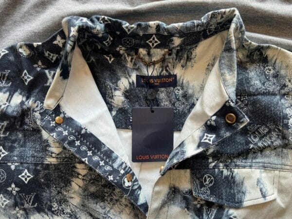 Louis Vuitton Denim Monogram Button up shirt