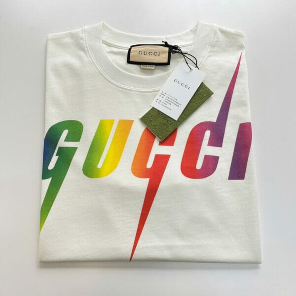 Gucci Blade Print White T-Shirt