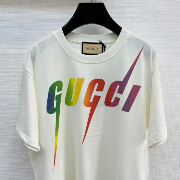Gucci Blade Print White T-Shirt