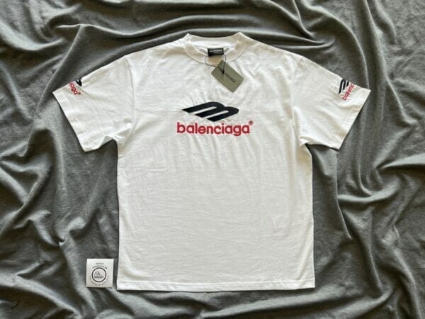Balenciaga 3D Embroidery Print T-Shirt