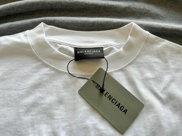 Balenciaga 3D Embroidery Print T-Shirt