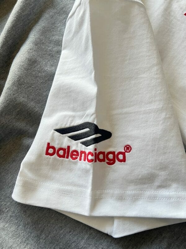 Balenciaga 3D Embroidery Print T-Shirt