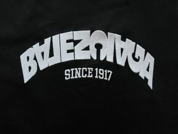 Balenciaga Embroidered Scrambled Logo T - Shirt