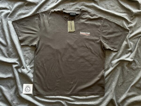 Balenciaga Political Campaign Logo Print T-shirt