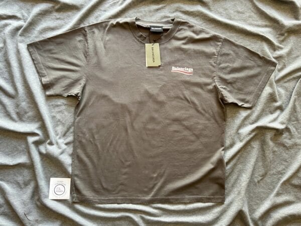 Balenciaga Political Campaign Logo Print T-shirt