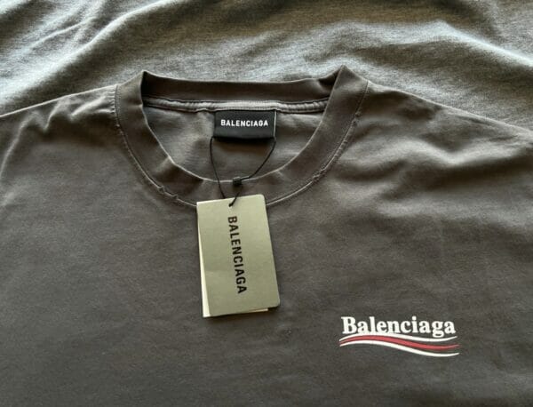 Balenciaga Political Campaign Logo Print T-shirt