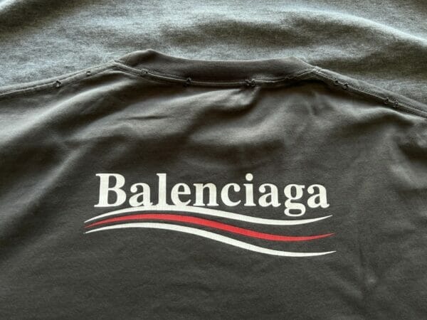 Balenciaga Political Campaign Logo Print T-shirt