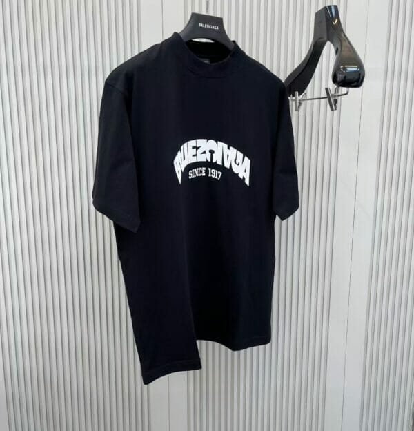 Balenciaga Embroidered Scrambled Logo T - Shirt