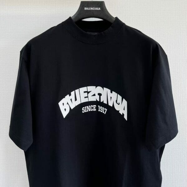 Balenciaga Embroidered Scrambled Logo T - Shirt