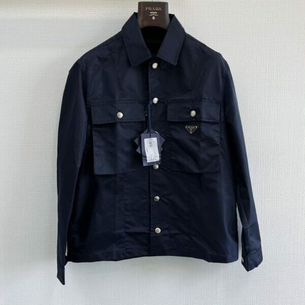 Prada Nylon Button-up Jacket