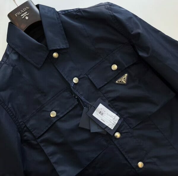 Prada Nylon Button-up Jacket