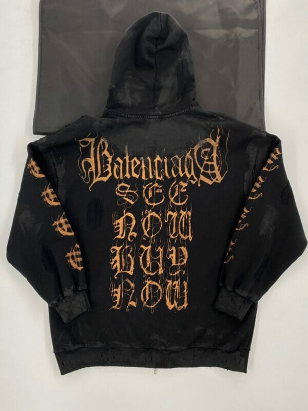 Balenciaga  Zip-Up Hooded Sweatshirt
