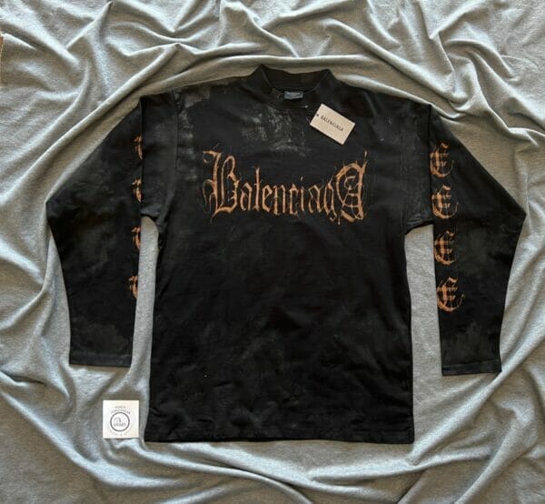 Balenciaga  Logo-print Long Sleeve T-shirt