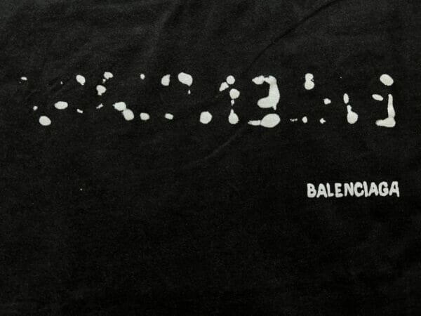 IMG_0736 Balenciaga Paris Crew Logo Cotton T-shirt (On hand)