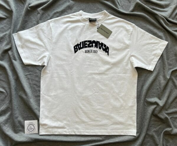 Balenciaga Embroidered Scrambled Logo T - Shirt
