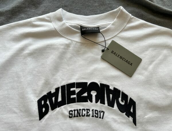 Balenciaga Embroidered Scrambled Logo T - Shirt