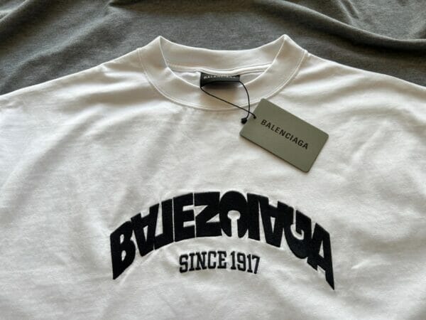 Balenciaga Embroidered Scrambled Logo T - Shirt