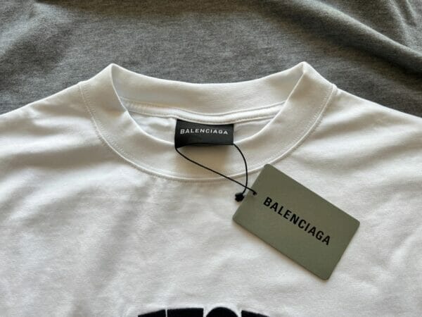 Balenciaga Embroidered Scrambled Logo T - Shirt