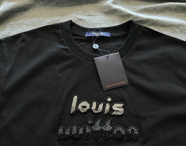 Louis Vuitton Bead-Embroidered Cotton T-Shirt