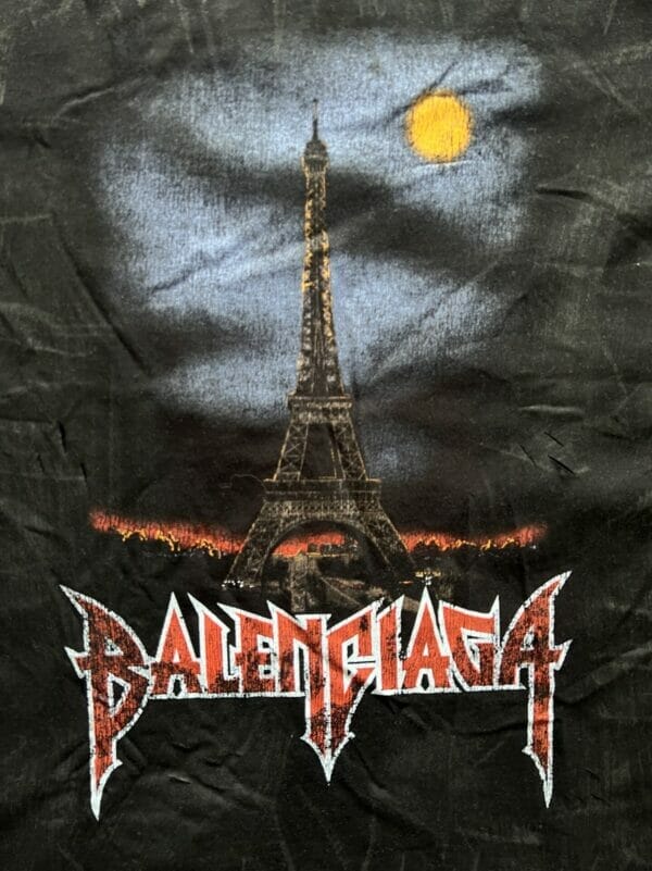 Balenciaga Paris Distressed T-Shirt