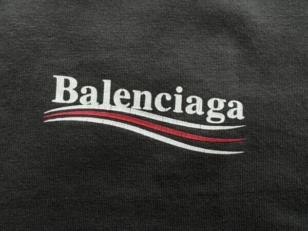 Balenciaga Political Campaign Logo Print T-shirt