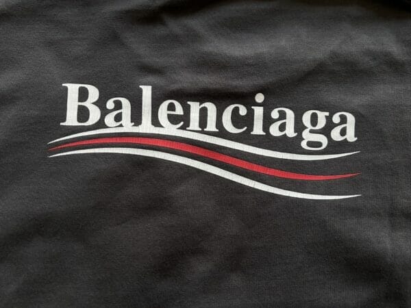 Balenciaga Political Campaign Logo Print T-shirt