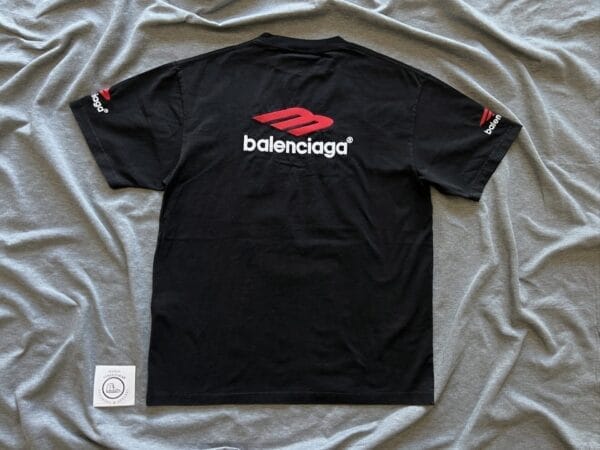 Balenciaga 3D Embroidery Print T-Shirt