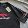 Balenciaga 3D Embroidery Print T-Shirt