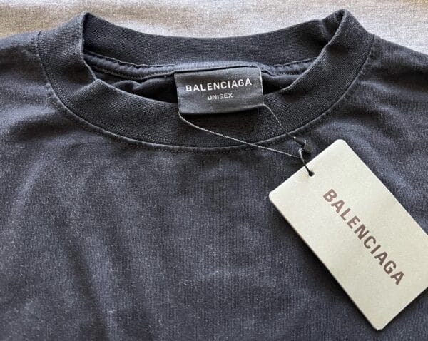 Balenciaga 3D Embroidery Print T-Shirt