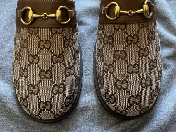Gucci GG Horsebit Leather Slipper