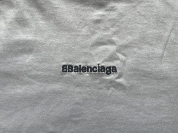 Balenciaga Logo Print Embroidered T-shirt