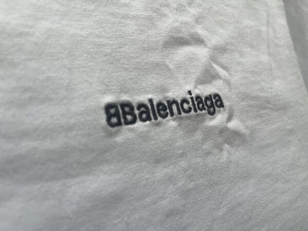 Balenciaga Logo Print Embroidered T-shirt