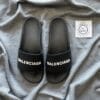 Balenciaga Logo Print Slides