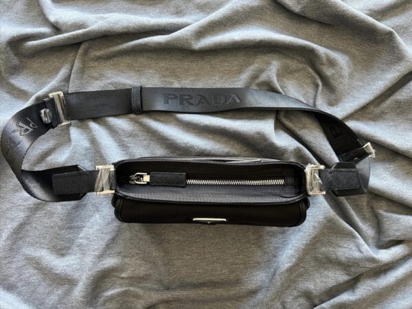 Prada triangle-logo messenger bag