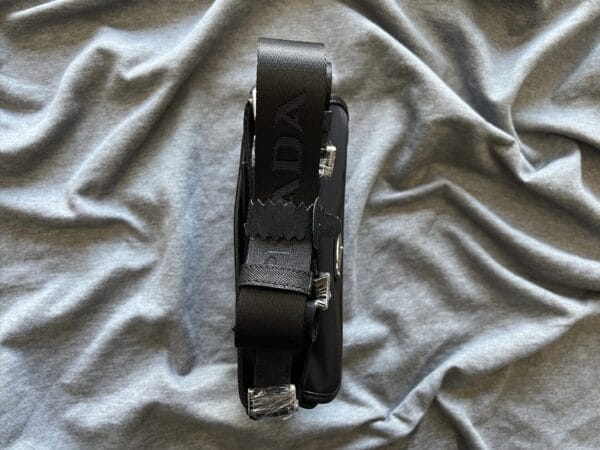 Prada triangle-logo messenger bag