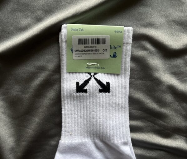 Off-white Arrows Logo Print Socks (OH)