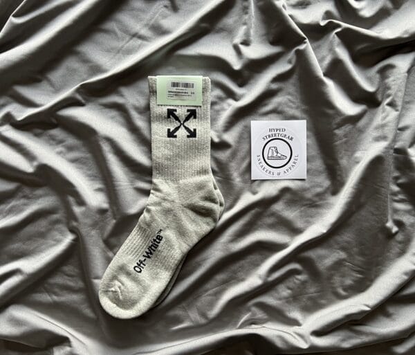 Off-white Arrows Logo Print Grey Socks (OH)