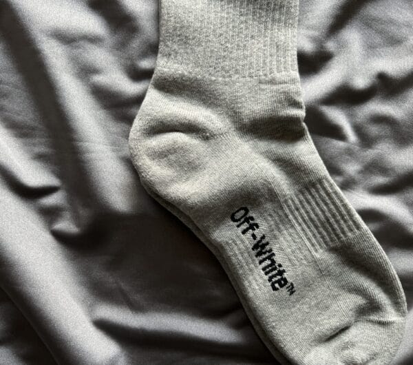 Off-white Arrows Logo Print Grey Socks (OH)