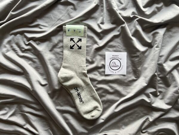 Off-white Arrows Logo Print Grey Socks (OH)