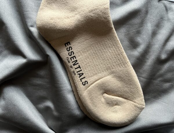 FullSizeRender Essentials logo print socks (OH)