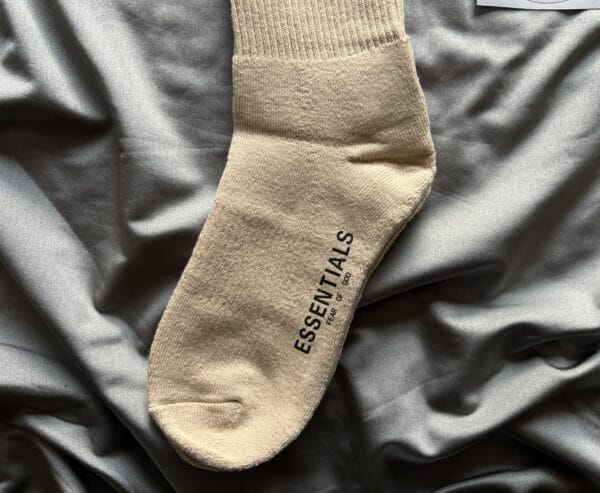 FullSizeRender Essentials logo print socks (OH)