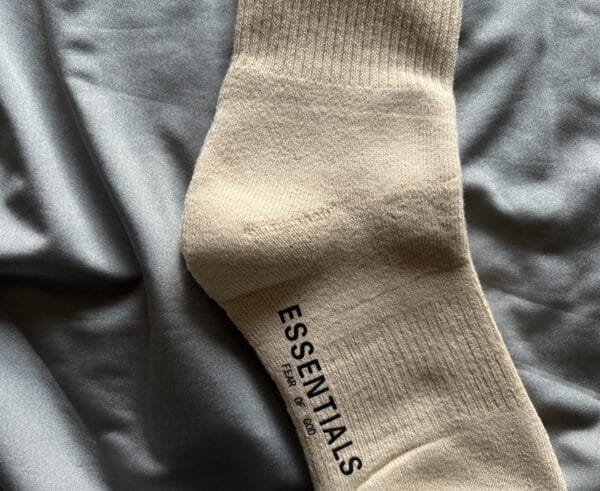 FullSizeRender Essentials logo print socks (OH)