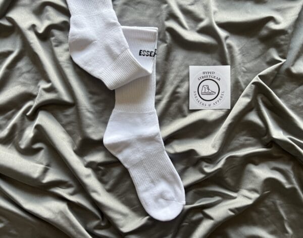 FullSizeRender Essentials logo print socks (OH)