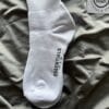 FullSizeRender Essentials logo print socks (OH)