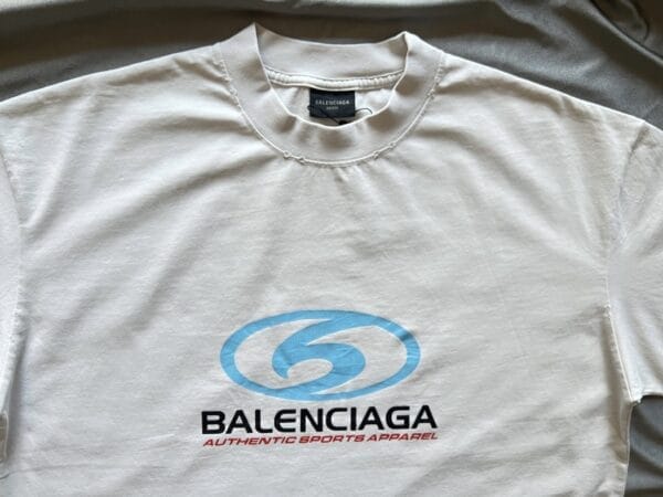 Balenciaga Distressed Wave T-Shirt