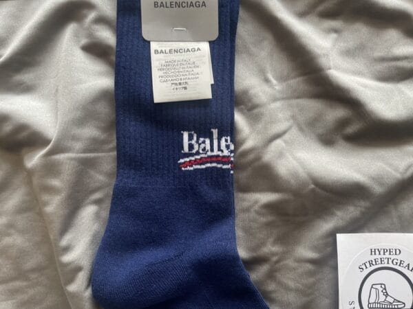 Balenciaga Political Campaign Logo Print Socks (OH)