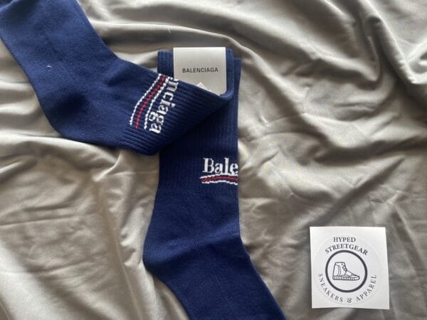 Balenciaga Political Campaign Logo Print Socks (OH)