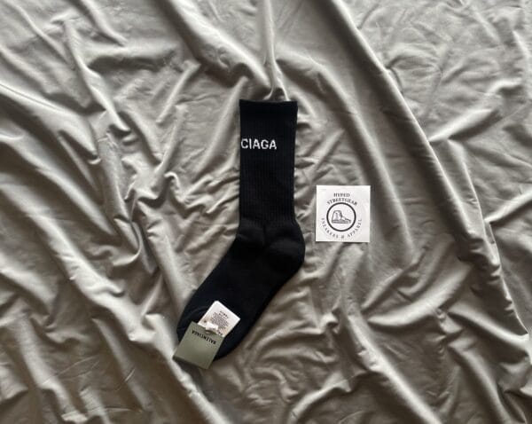 Balenciaga logo knit socks (OH)