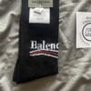 Balenciaga Political Campaign Logo Print Socks (OH)
