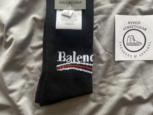 Balenciaga Political Campaign Logo Print Socks (OH)
